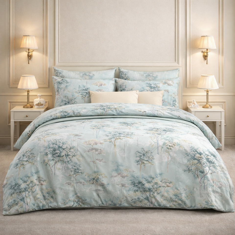 Comforter Single Bed Moon Soft Luxe Series Poly Bag - Sage Green Colour
