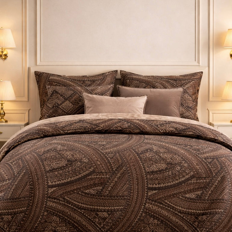 Comforter Single Bed Moon Soft Luxe Series Poly Bag - Dark Walnut Colour