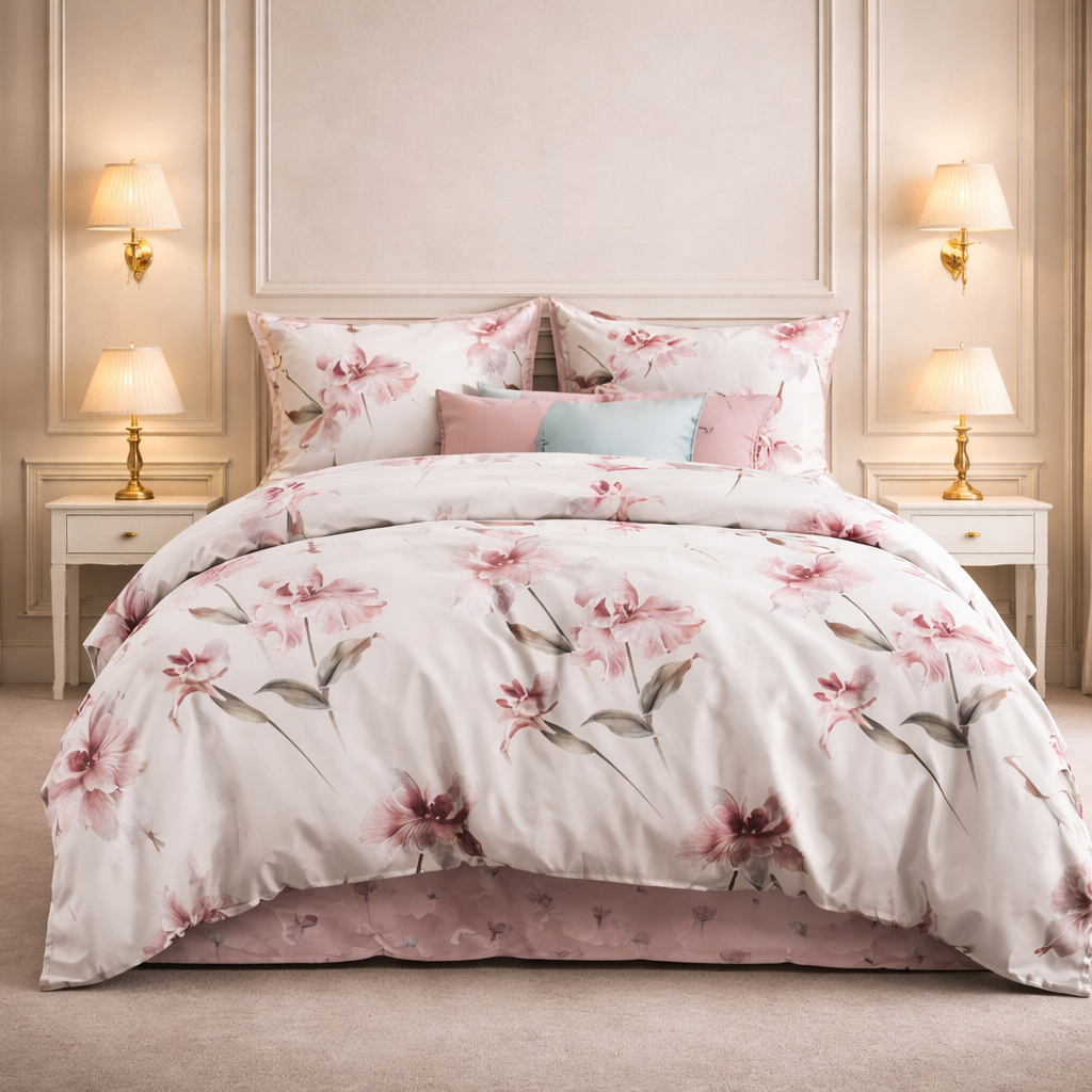 Comforter Single Bed Moon Soft Luxe Series Poly Bag - Pink Salt Colour
