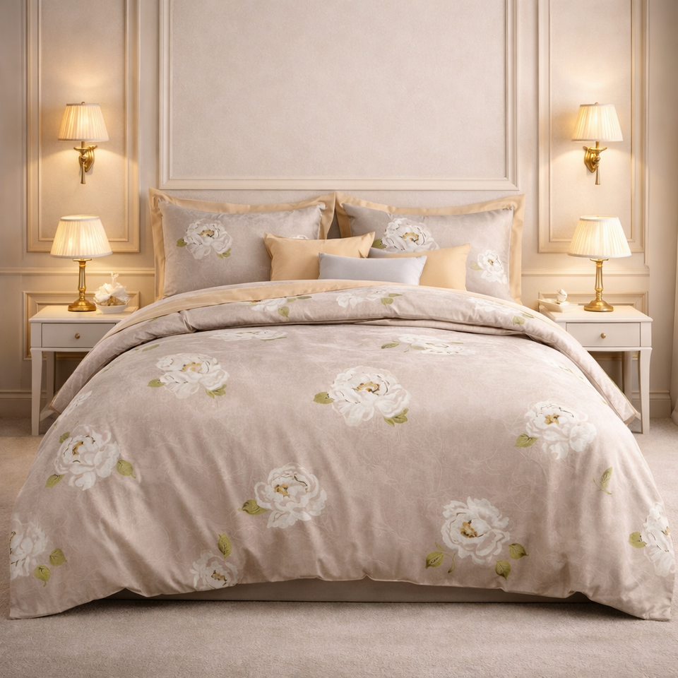 Comforter Single Bed Moon Soft Luxe Series Poly Bag - Oatmeal Colour