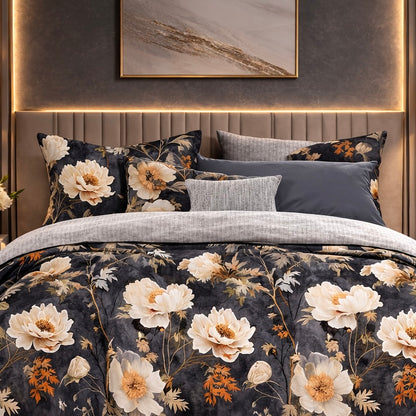 Comforter Single Bed Moon Soft Luxe Series Poly Bag - Gray Colour