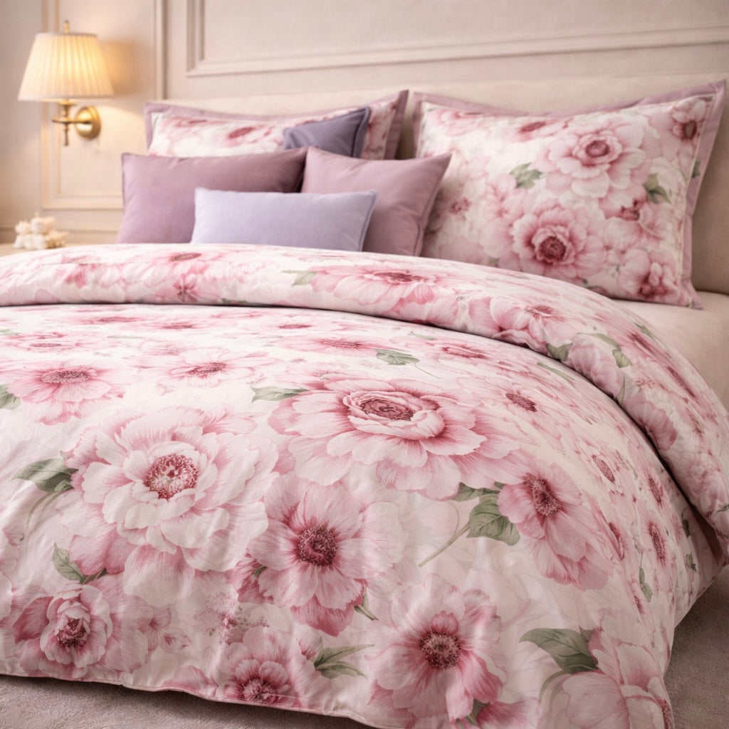 Comforter Single Bed Moon Soft Luxe Series Poly Bag - Pink Colour