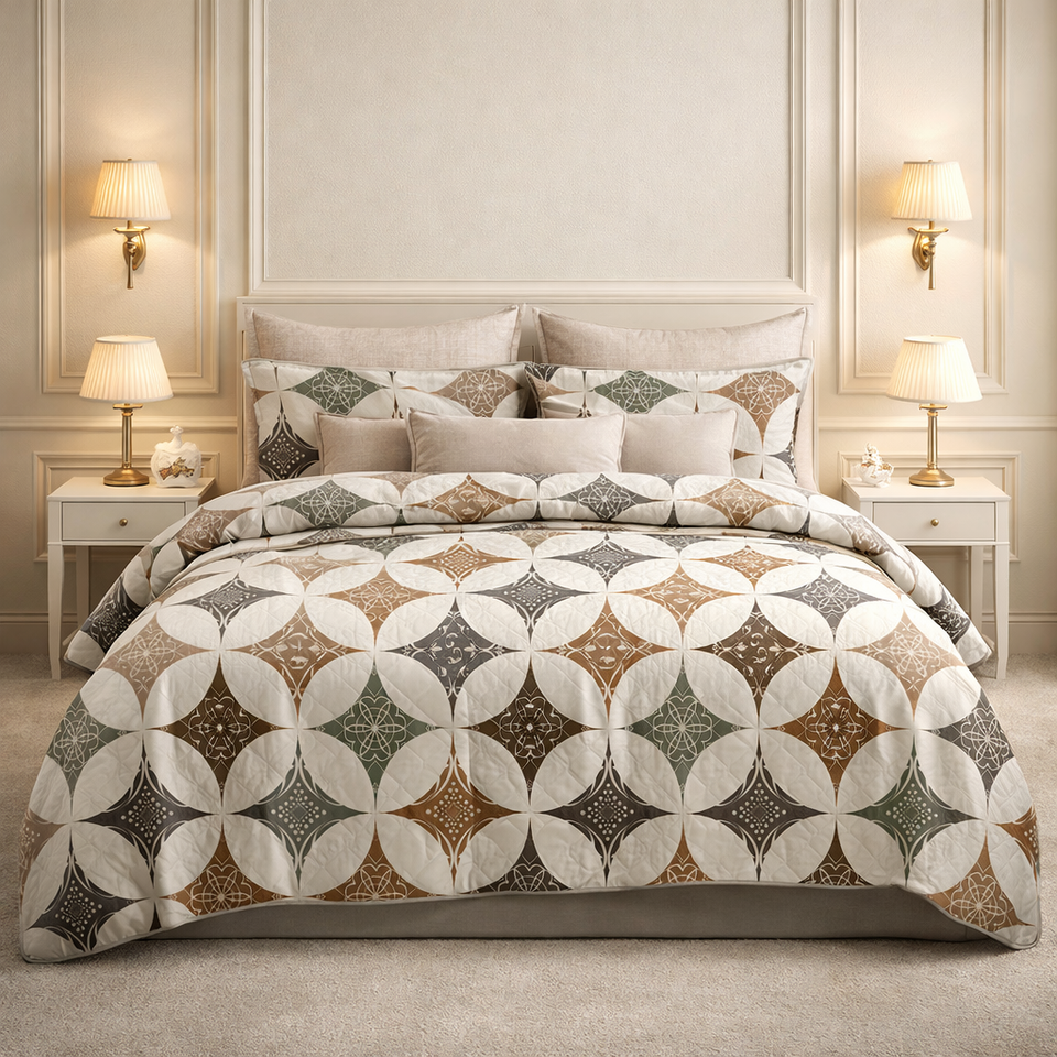 Comforter Single Bed Moon Soft Luxe Series Poly Bag - Light Beige Colour
