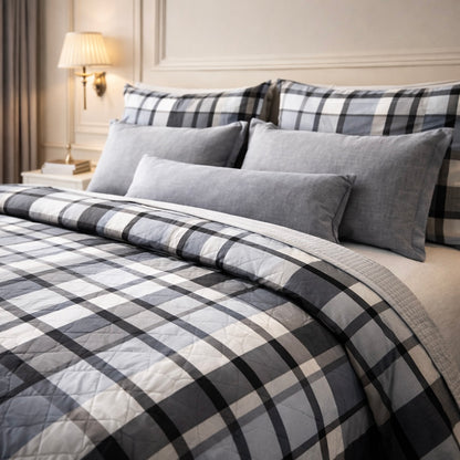 Comforter Single Bed Moon Soft Luxe Series Poly Bag - Charcoal Grey Colour