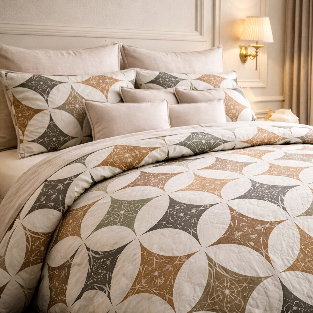 Comforter Single Bed Moon Soft Luxe Series Poly Bag - Light Beige Colour