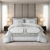 Comforter 6 Pcs Set Mora Aurora Spain Poly Bag - Gray Colour