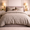 Noctura Living 3 Pcs Double Bed Sheet Set - Light Oatmeal Colour