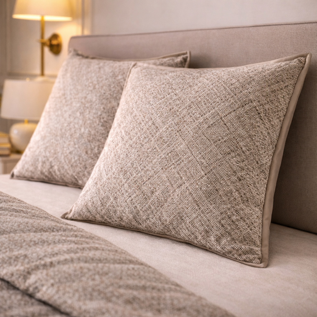 Noctura Living 3 Pcs Double Bed Sheet Set - Light Oatmeal Colour