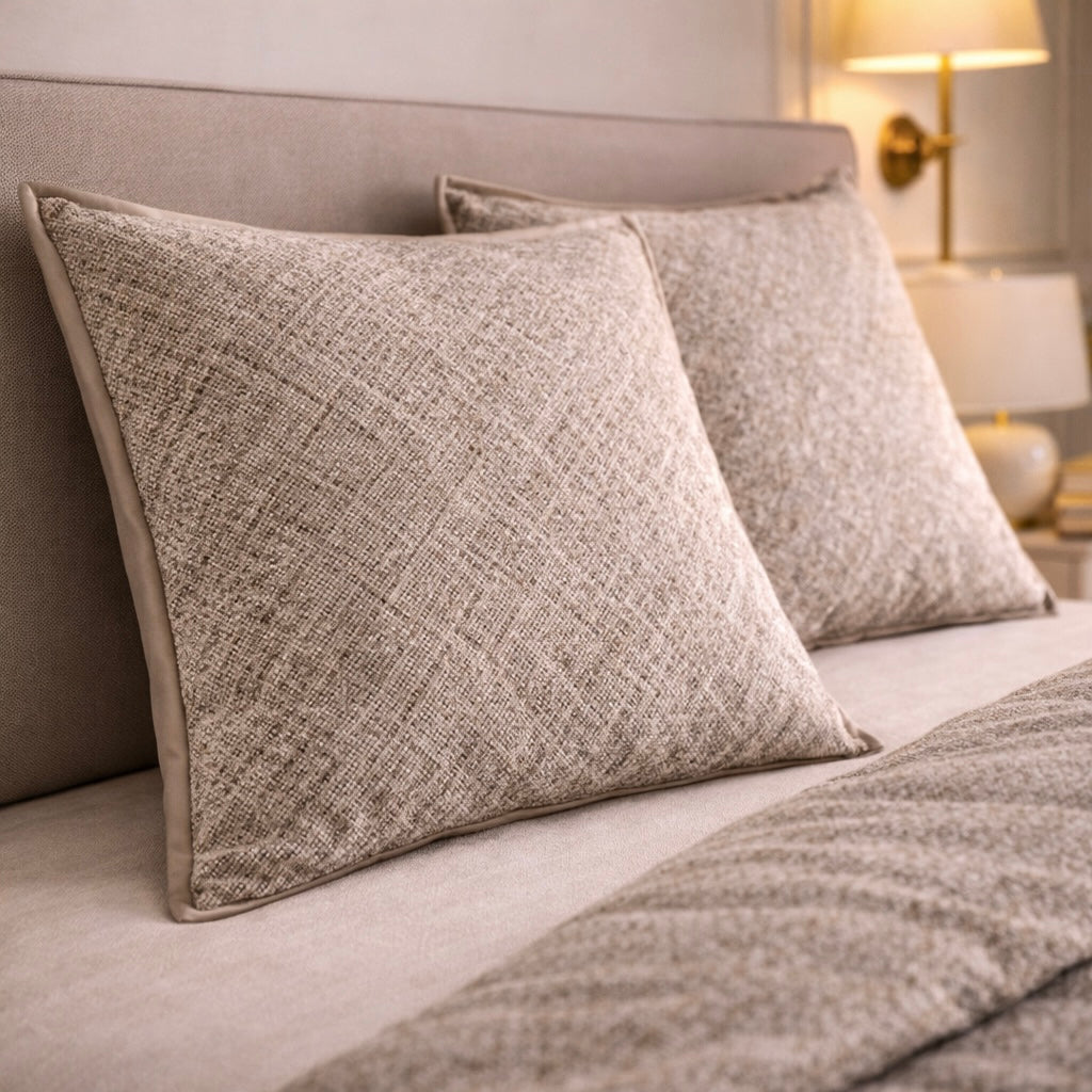 Noctura Living 3 Pcs Double Bed Sheet Set - Light Oatmeal Colour
