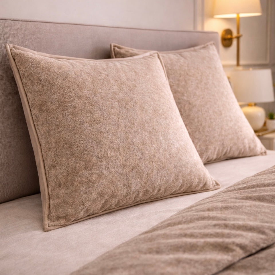 Noctura Living 3 Pcs Double Bed Sheet Set - Taupe Colour