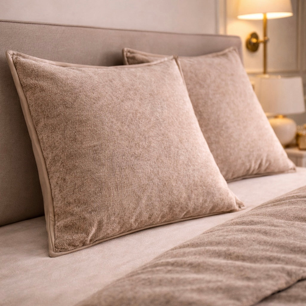 Noctura Living 3 Pcs Double Bed Sheet Set - Beige Colour