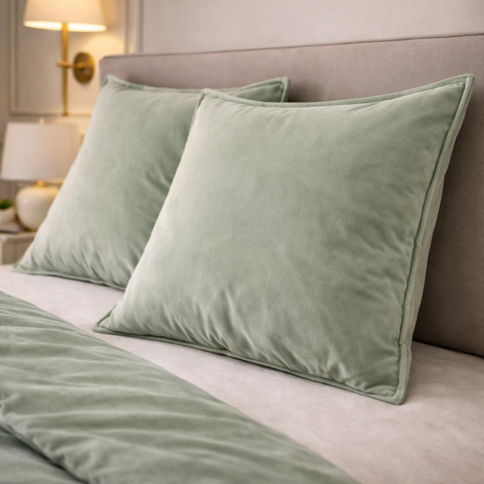 Noctura Living 3 Pcs Double Bed Sheet Set - Light Green Colour