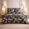 Noctura Living 3 Pcs Double Bed Sheet Set - charcoal Grey Colour