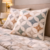 Noctura Living 3 Pcs Double Bed Sheet Set - white Colour