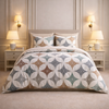 Noctura Living 3 Pcs Double Bed Sheet Set - white Colour