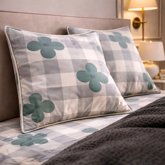 Noctura Living 3 Pcs Double Bed Sheet Set - Light Green Colour