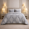 Noctura Living 3 Pcs Double Bed Sheet Set - Gray Colour