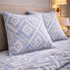 Noctura Living 3 Pcs Double Bed Sheet Set - Sky Blue Colour