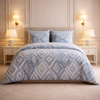 Noctura Living 3 Pcs Double Bed Sheet Set - Sky Blue Colour