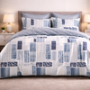 Noctura Living 3 Pcs Double Bed Sheet Set - Blue Colour