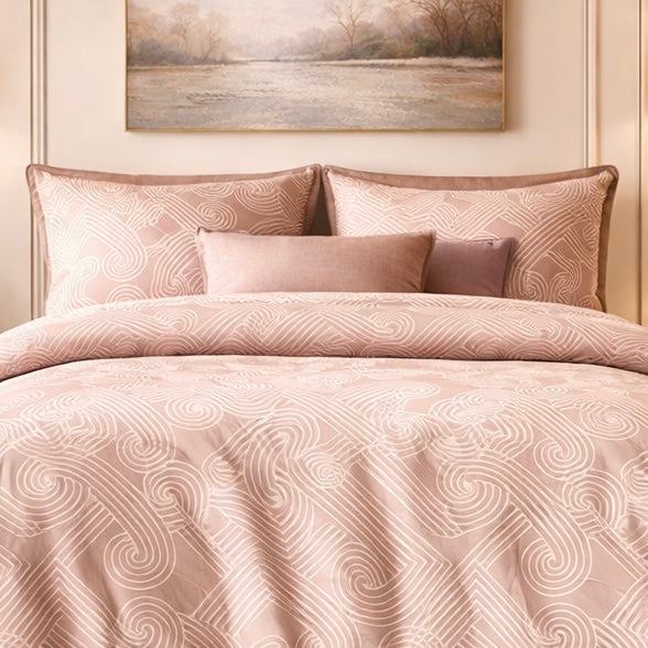 Noctura Living Twin Single Bed Sheet Set - Champagne Rose Colour
