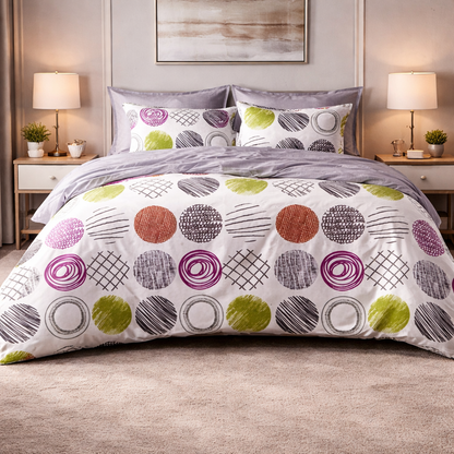Noctura Living Twin Single Bed Sheet Set - Multicolour Colour