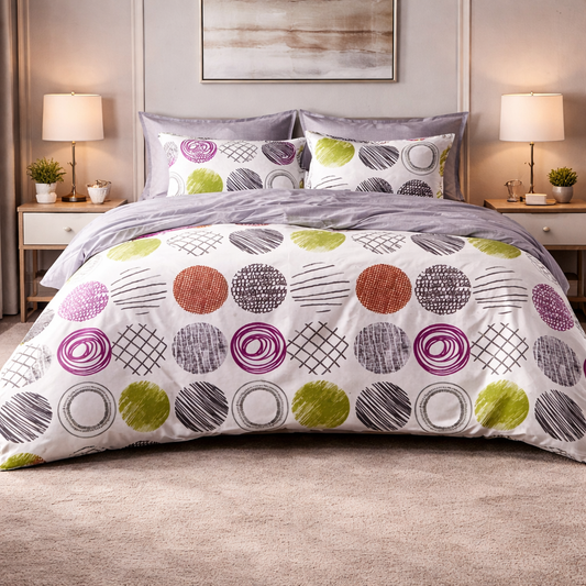 Noctura Living Twin Single Bed Sheet Set - Multicolour Colour