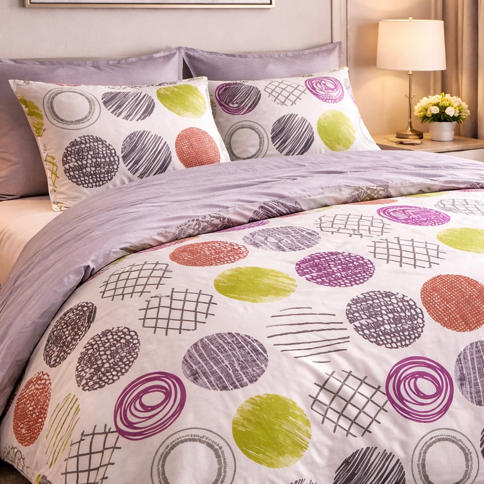 Noctura Living Twin Single Bed Sheet Set - Multicolour Colour