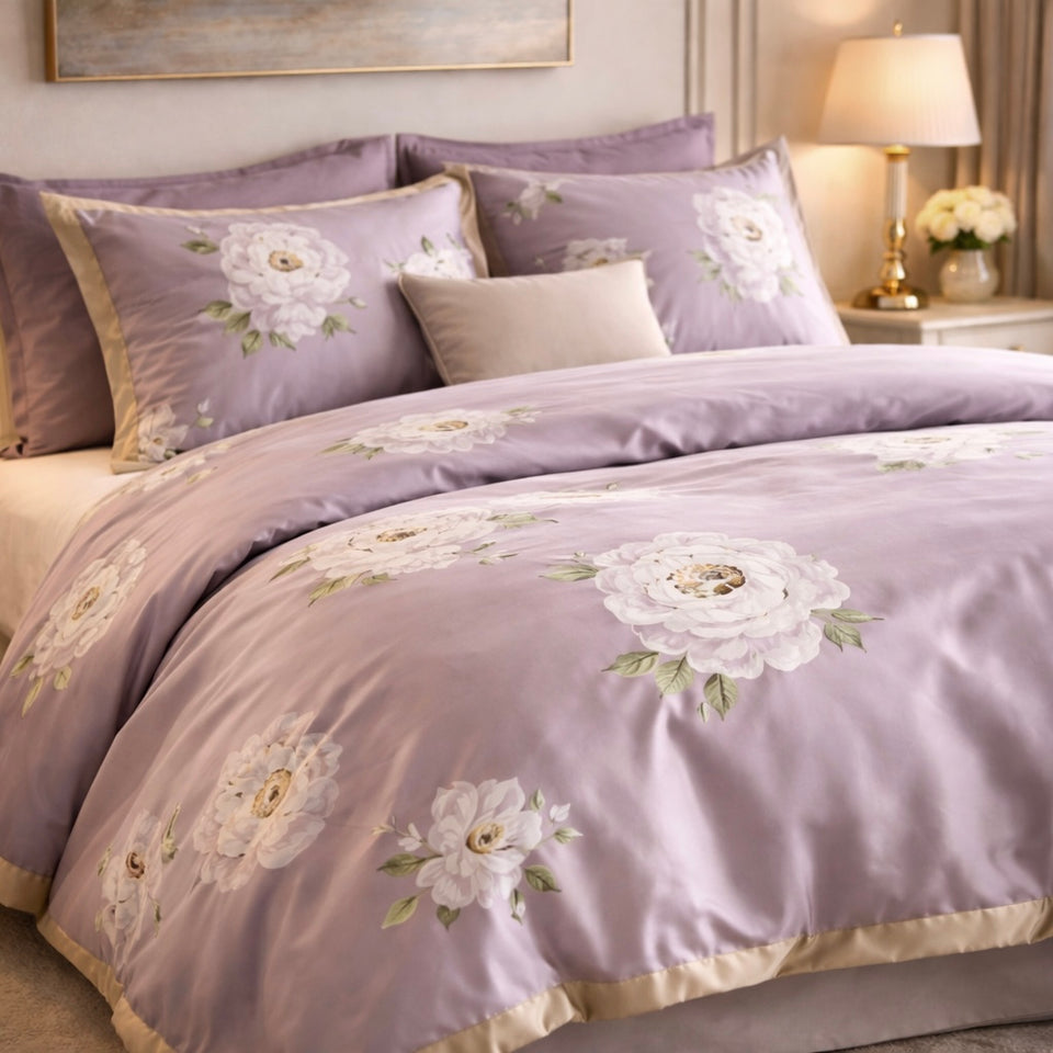 Noctura Living Twin Single Bed Sheet Set - Muted Mulberry Colour