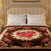 Nocturne King Double Bed Blanket 2 Ply - Brown Colour