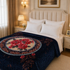 Nordic Grand Double Bed Blanket 2 Ply in Poly Bag - Navy Blue Colour