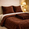 Principessa Cloud 4 Pcs Bed Spread Cloudy Set Box - Brown Colour