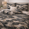 Moon Soft Luxe Series 8 Pcs Quilted Bed Spread Set Poly Bag - Charcoal Gray Colour