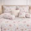 Moon Soft Luxe Series 8 Pcs Quilted Bed Spread Set Poly Bag - Salt & Pepper Colour