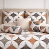 Moon Soft Luxe Series 8 Pcs Quilted Bed Spread Set Poly Bag - White Colour