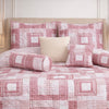 Moon Soft Luxe Series 8 Pcs Quilted Bed Spread Set Poly Bag - Pink Colour