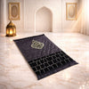 Rehmat Quilted Prayer Mat - Black Colour