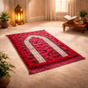 Rehmat Quilted Prayer Mat - Ruby Red Colour