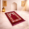 Rehmat Quilted Prayer Mat - Dark Red Colour