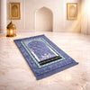 Rehmat Quilted Prayer Mat - Steel Blue Colour