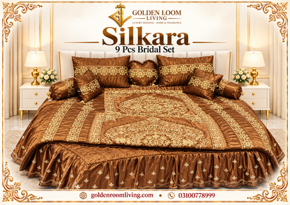Silkara 9 Pcs Bridal Collection Poly Bag - Golden Color