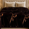 Solthera Cool Fluff Fleece King Size Blanket 1 Ply Box - Dark Brown Colour