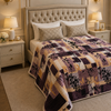 Solthera Cool Fluff Fleece King Size Blanket 1 Ply Box - Brown Colour