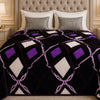 Solthera Cool Fluff Fleece King Size Blanket 1 Ply Box - Black Colour