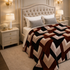 Solthera Cool Fluff Fleece King Size Blanket 1 Ply Box - Dark Brown Colour