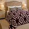 Solthera Cool Fluff Fleece King Size Blanket 1 Ply Box - Maroon Colour
