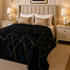 Solthera Cool Fluff Fleece King Size Blanket 1 Ply Box - Black Colour