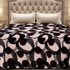Solthera Cool Fluff Fleece King Size Blanket 1 Ply Box - Black & Off White Colour