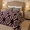 Solthera Cool Fluff Fleece King Size Blanket 1 Ply Box - Maroon Colour