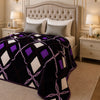 Solthera Cool Fluff Fleece King Size Blanket 1 Ply Box - Black Colour